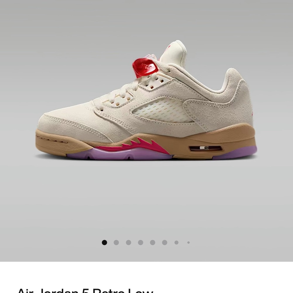 Jordan Kids Sneakers in Cream and Pink